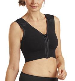 CAREFIX Sophia Front Close Post-Op Compression Surgical Vest #3342 - Black - von CAREFIX