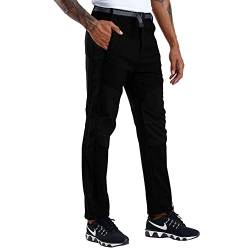 CARETOO Herren Hosen Wandern Radfahren Stretch Hose Outdoor Leichte Atmungsaktive Kletterhose Winddicht Verdickte Schnell Trockene Berghose Herbst Winter Frühling,Schwarz-mit Fleece,S von CARETOO