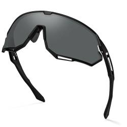 CARFIA Fahrradbrille Schnelle Brille Polarisierte Herren Sonnenbrille UV 400 Schutz Sportbrille für Autofahren Fahrrad Angeln Golf von CARFIA