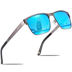 CARFIA Polarisierte Herren Sonnenbrille Metallrahmen UV 400 Fahrerbrille Sportbrille Kategorie 3 von CARFIA