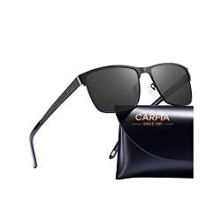 CARFIA Polarisierte Sonnenbrille Herren UV-Schutz Brillen mit Einstellbare Federscharnier für Angeln Reiten Wandern von CARFIA