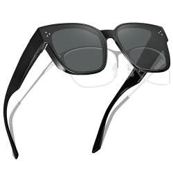 CARFIA Polarisierte Sonnenbrille mit UV400 für Damen & Herren, Leichte überzieh Sonnenbrille, Geeignet für das Autofahren CF58239 von CARFIA