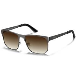 CARFIA Sonnenbrille Herren Polarisiert, Moden Metall-Rahmen Quadratische, UV400 Modebrille von CARFIA