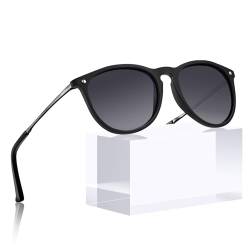 CARFIA Vintage Polarisierte Sonnenbrille für Damen Herren UV400 Schutz Ultraleicht Rahmen von CARFIA