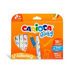 Carioca Marker 2 + – Stifte (Extra Bold, Rundspitze, rund, Multi, Italien, Schachtel aus Karton) von CARIOCA