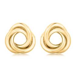 Carissima Gold Damen 11 mm Knoten Ohrstecker 9k (375) Gelbgold 1.58.1259 von CARISSIMA