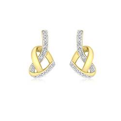 Carissima Gold Damen-Ohrringe 9 Karat (375) Gelbgold Diamant von CARISSIMA