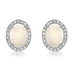 Carissima Gold Damen-Ohrringe 9 k (375) Diamant Opal weiß 5.58.927O von CARISSIMA