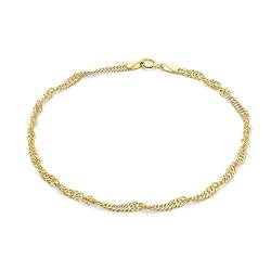 Carissima Gold Damen Rolokette Armband 9k (375) Gelbgold 19cm/7.5zoll von CARISSIMA