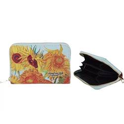 CARMANI - Kleine Damen Geldbörse mit Vincent Van Gogh "Sonnenblumen" von CARMANI