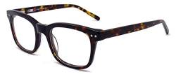 CARMIM Damen herren vintage brille quadratische dicke ohne sehstärke retro demi brille von CARMIM