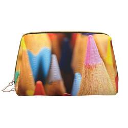 CARRDKDK Wasserdichte Leder-Make-up-Tasche für Reisen, Kosmetiktasche, Frauen-Schlaf-Aufdruck, Make-up-Tasche für Damen, Buntstifte, Einheitsgröße von CARRDKDK