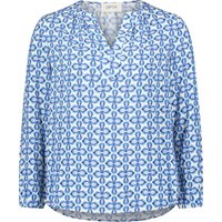 CARTOON Blusenshirt, Split-Neck, Ornamente, für Damen, blau, 38 von CARTOON