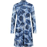 CARTOON Kleid, Wasserfallkragen, florales Design, für Damen, blau, 36 von CARTOON