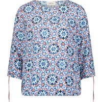 CARTOON Shirtbluse, 3/4-Arm, Allover-Print, für Damen, blau, 34 von CARTOON