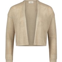 CARTOON Strickjacke, überschnittene Schulter, Rippbündchen, für Damen, beige, 40 von CARTOON