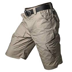 CARWORNIC Herren Cargoshorts Für Männer Sommer Camouflage Kurze Hosen Ripstop Taktische Shorts Outdoor Wanderhose Kurz Baumwolle Freizeit Shorts Atmungsaktive Lässig Klettern Arbeit Shorts von CARWORNIC