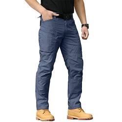 CARWORNIC Herren Outdoorhose Taktische Hose Cargohose Für Herren Schwarz Khaki Arbeithose wasserdichte Armee Militär Hose Frühling Herbst Kampfhose von CARWORNIC