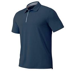 CARWORNIC Herren Poloshirt Kurzarm Schnelltrocknend Golf T-Shirt Sportshirt Laufshirt Trainingsshirt Funktionsshirt Männer Leicht Lässig Arbeitsshirts Sommer Atmungsaktiv Gym Fitness Shirt von CARWORNIC