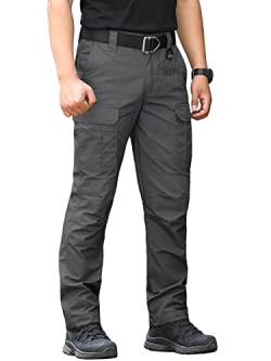 CARWORNIC Herren Taktische Militär Hose Wasserdicht Arbeit Cargohose Outdoor Armee Combat Hosen Schwarz Khaki Arbeitshose Frühling Herbst Multi-Taschen von CARWORNIC