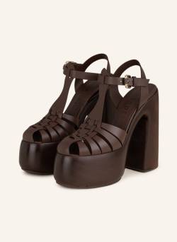 Casadei Plateau-Sandaletten Minnie braun von CASADEI