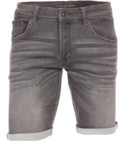 CASAMODA Bermuda Short Jeans Stretch grau Größe W33 von CASAMODA