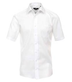 CASAMODA Businesshemden Uni Comfort Fit Weiß 39 von CASAMODA