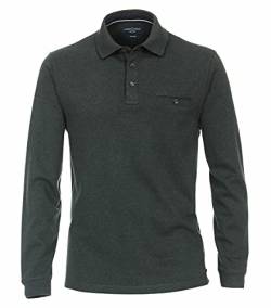 CASAMODA Polo-Shirt Langarm gestreift Olive M von CASAMODA