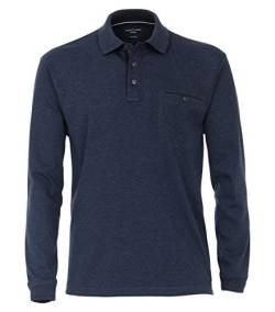 CASAMODA Polo-Shirt Langarm gestreift mittleres Dunkelblau 3XL von CASAMODA