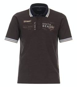 Casa Moda Herren Poloshirt braun/beige - L von CASAMODA