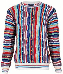 CASCALLO Strickpullover Herren | Style: Luciano | Gestrickter Luxus Designer Rundhals-Pullover (XL) von CASCALLO