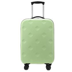 20-Zoll-faltbarer Koffer mit leisen Universalrollen, große Speicherkapazität, stabiler, tragbarer Trolley Koffer (Green 20 Zoll) von CASEGO