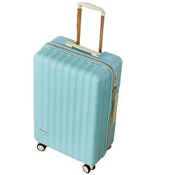 28-Zoll-Koffer mit großer Kapazität PC-Material TSA-Kombinationsschloss Verschleißfester komprimierender einziehbarer Trolley Koffer (Blau 22 Zoll) von CASEGO