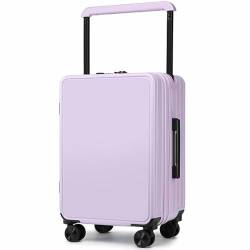CASEGO 20 Zoll Tragbarer Koffer, Dual-Front-Design, stilvoll und schön, mit USB-Lade-Schnittstelle, geeignet für mehrere Szenarien (Lila 20), violett, 46 von CASEGO
