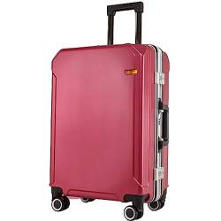 CASEGO 20 Zoll Trolley Koffer Zahlenschloss PC Material Universal Rad Koffer Unisex Geschäftsreisen Freizeitreisen (E 20 inch) von CASEGO