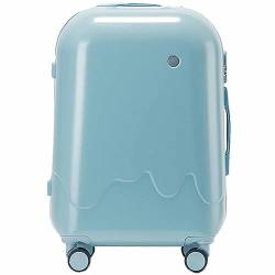 CASEGO 24-Zoll-Koffer, geräuschlos, Universalrad, glatter und arbeitssparender Legierungswagen, tragbarer Trolley-Koffer, Unisex (Blue 28 inch) von CASEGO