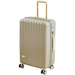 CASEGO 28-Zoll-Koffer mit großem Fassungsvermögen, PC-Material, TSA-Zahlenschloss, verschleißfester, komprimierbarer, einziehbarer Trolley-Koffer (Gray 30 inch) von CASEGO