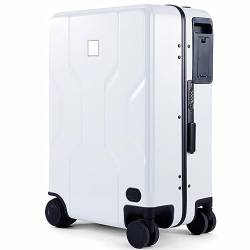 CASEGO Smart Following Koffer, geräuschlose Universalräder, Smart Charging 50,8 cm Boardable und fahrbarer Trolley-Koffer für Damen und Herren, weiß von CASEGO