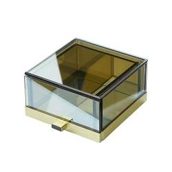 Desktop-Kosmetik-Aufbewahrungsbox mit einer Schublade, transparent und visuell, klar auf einen Blick, leicht zu tragen, geeignet für mehrere Szenarien von CASEGO
