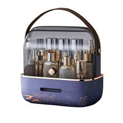 Tragbare Kosmetik-Aufbewahrungsbox mit Griff und transparenter Klappabdeckung, einfach zu transportieren, geeignet für Zuhause, Geschäftsreisen, Reisen usw. (B) von CASEGO