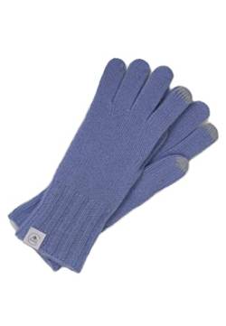 CASH-MERE.CH Edle 100% Kaschmir Handschuhe, Touchscreen tauglich für Damen und Herren (Blau/Hellblau, L/XL) von CASH-MERE.CH