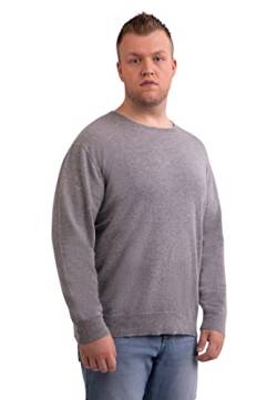 CASH-MERE.CH Herren Pullover aus 100% Kaschmir in großen Größen | Sweater Rundhals Übergröße (Grau, XXXXL) von CASH-MERE.CH