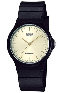 Casio Collection Standard Analog MQ-24 Series Armbanduhr, Schwarz/Gold, Neuestes Modell von CASIO Collection(カシオ コレクション)