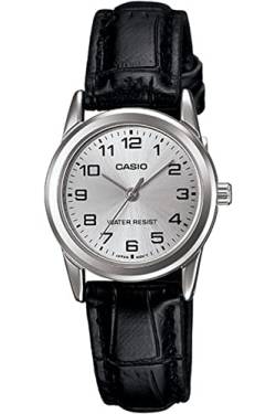 CASIO Damen Analog Quarz Uhr mit Leder Armband LTP-V001L-7 von CASIO