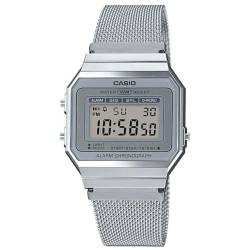 CASIO Damen Digital Quarz Uhr mit Edelstahl Armband A700WEM-7AEF von CASIO
