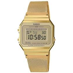 Casio Damen Digital Quarz Uhr mit Edelstahl Armband A700WEMG-9AEF von CASIO