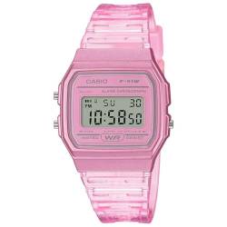 Casio Damen Digital Quarz Uhr mit Resin Armband F-91WS-4EF, Rosa von CASIO