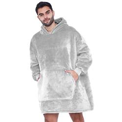 CASKIE Oversized Hoodie Sweatshirt Blanket, Original Decke Pullover, Super weiche gemütliche warme komfortable Kapuze Robe, Geeignet Kapuzenpullover für Damen, Herren und Jugendliche von CASKIE