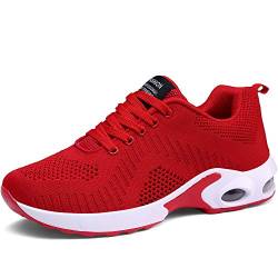 CASMAG Damen Freizeitschuhe Ultraleicht Sneakers Athletic Walking Schuh Mode Schuhe, Rot (rot), 36 EU von CASMAG