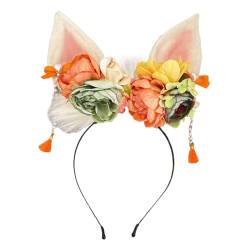 CASNO Frauen-Kopfschmuck mit Schleife, langes Band, schönes Kaninchenohren-Stirnband, Cosplay, Haarspange, Foto-Requisiten von CASNO